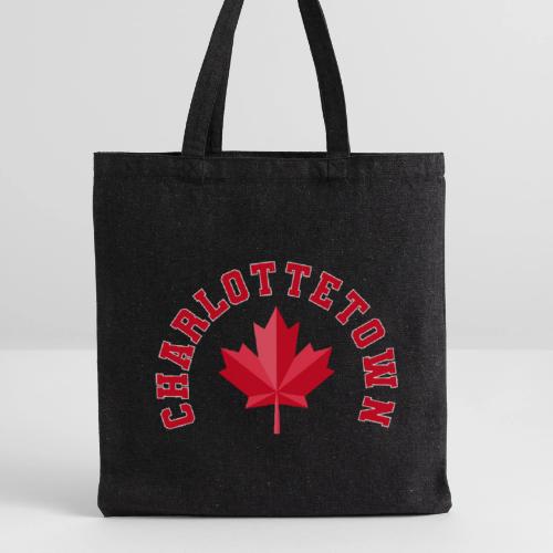 Charlottetown with maple leaf - Recycled Tote Bag