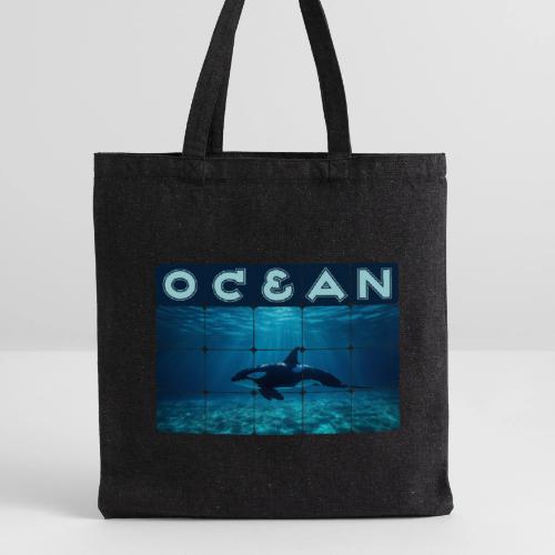 Ocean: Orca in Motion - Recycled Tote Bag