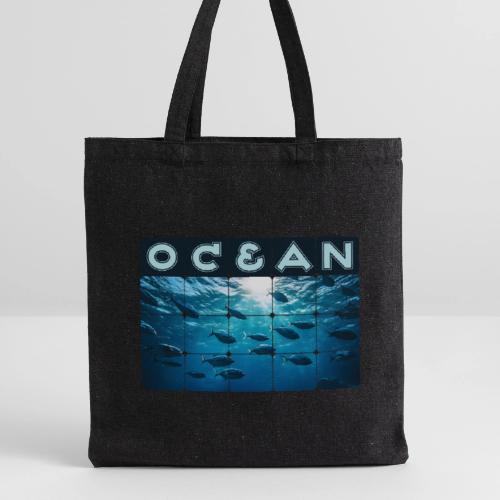Ocean: Silver Tide - Recycled Tote Bag