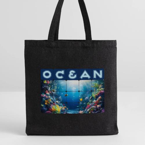Ocean: Neon Reef Glow - Recycled Tote Bag