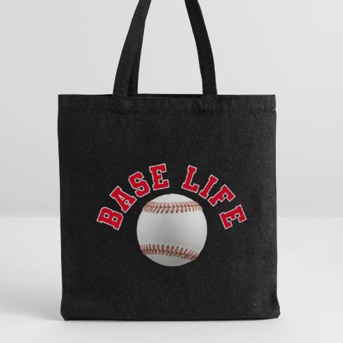 Baseball: Base Life Vibes - Recycled Tote Bag