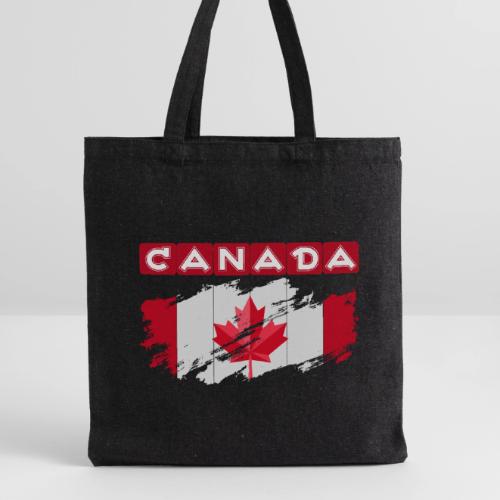 Canada, Inspired by the Canadian flag - Recycled Tote Bag