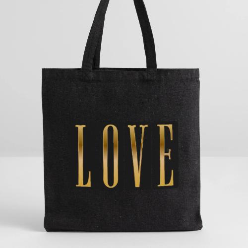 Golden Love - Recycled Tote Bag