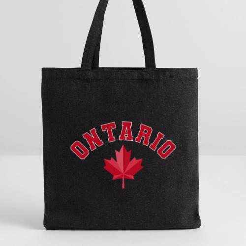 Ontario with maple leaf - Recycled Tote Bag
