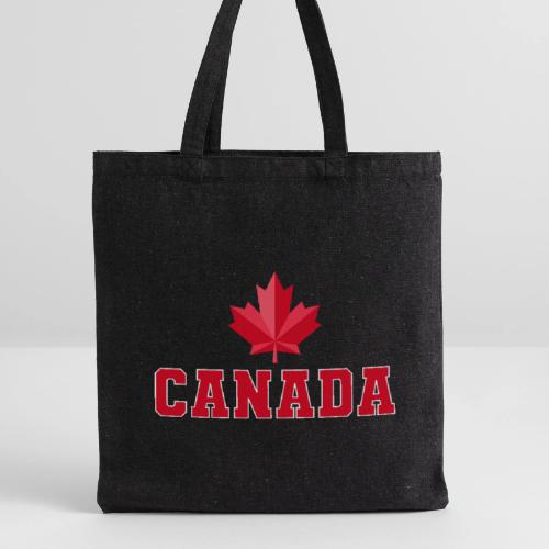 Canada with a maple leaf - Recycled Tote Bag