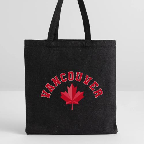 Vancouver with maple leaf - Recycled Tote Bag
