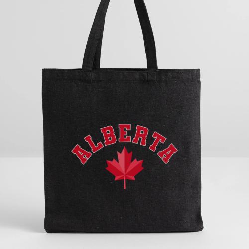 Alberta with maple leaf - Recycled Tote Bag