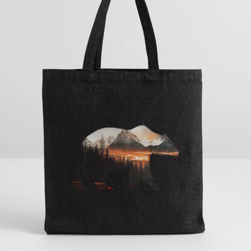 Canada Bear: fiery tones - Recycled Tote Bag