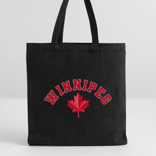 Winnipeg with maple leaf - Recycled Tote Bag