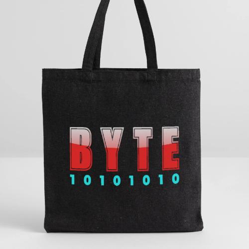 BYTE Binary Code Design - Recycled Tote Bag