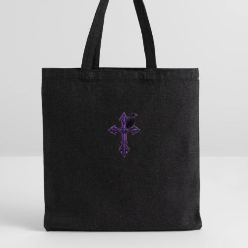 Gothix Raven Cross - Recycled Tote Bag