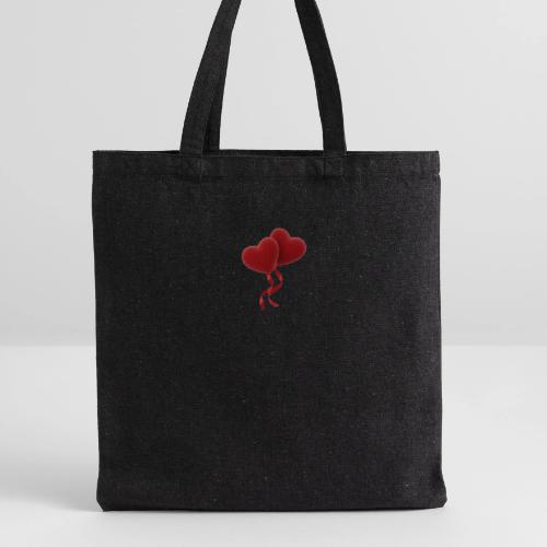 Two hearts together - Recycled Tote Bag