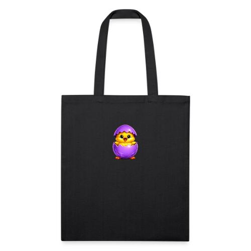 Easter Chick Purple - Recycled Tote Bag
