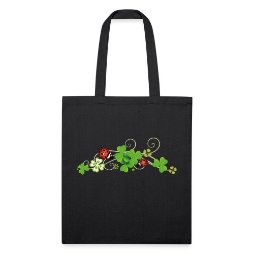 Four leaf clover design. New years eve party. - Recycled Tote Bag