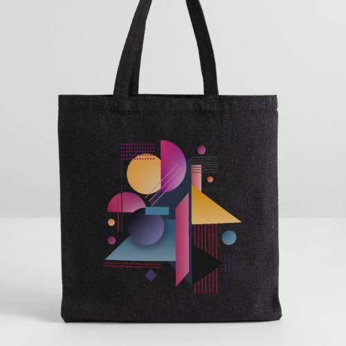 Color Pulse Geometry - Recycled Tote Bag