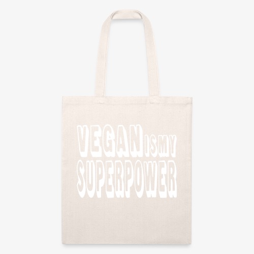 VeganIsMySuperpower - Recycled Tote Bag