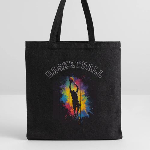 Basketball Slam Dunk Splash Design - Recycled Tote Bag