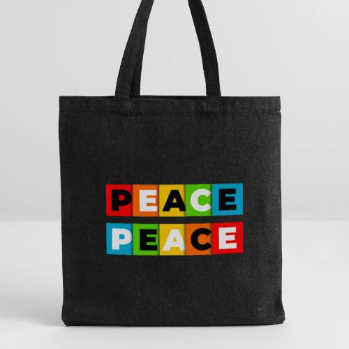 Colorful Peace - Recycled Tote Bag