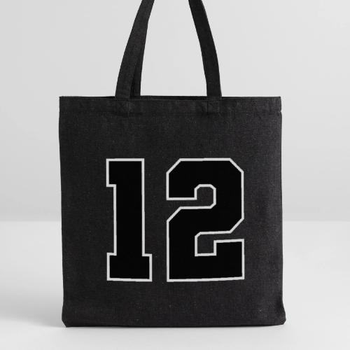 Varsity Number 12 Sports Design - Recycled Tote Bag