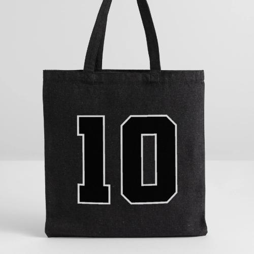 Varsity Number 10 Athletic Design - Recycled Tote Bag
