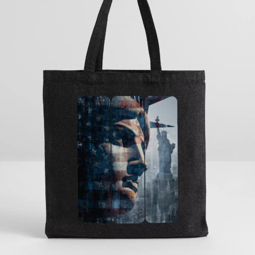 USA: Liberty in Three Visions - Recycled Tote Bag