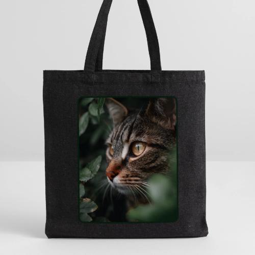 Tabby Cat Jungle Eyes Design - Recycled Tote Bag