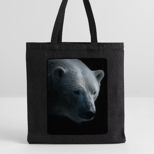 Polar Bear Close-Up Wildlife Design - Recycled Tote Bag