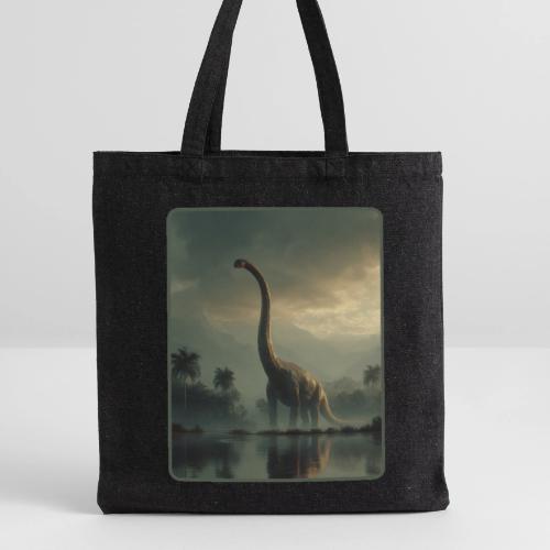 Brachiosaurus Misty Lake Design - Recycled Tote Bag