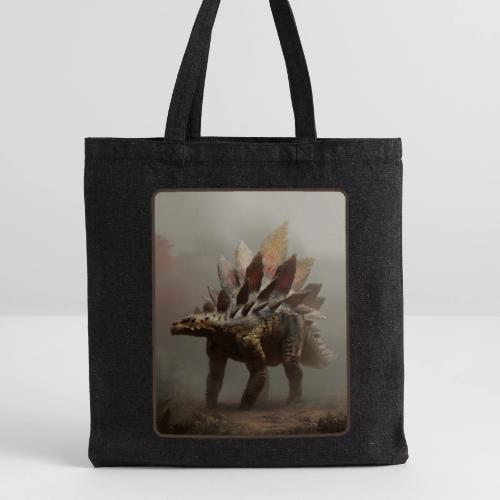 Stegosaurus Misty Forest Design - Recycled Tote Bag