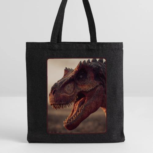 T Rex Roaring Close-Up Design - Recycled Tote Bag