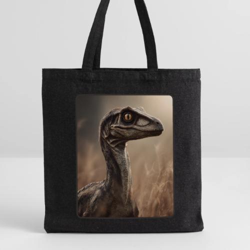 Velociraptor Feathered Portrait Design - Recycled Tote Bag