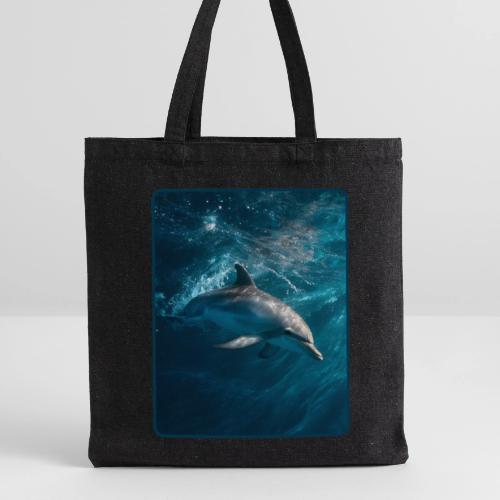 Dolphin Sunlit Ocean Serenity Design - Recycled Tote Bag
