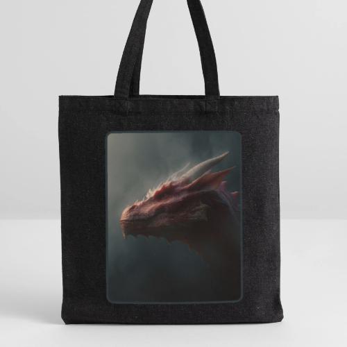 Red Dragon Fog Portrait Design - Recycled Tote Bag