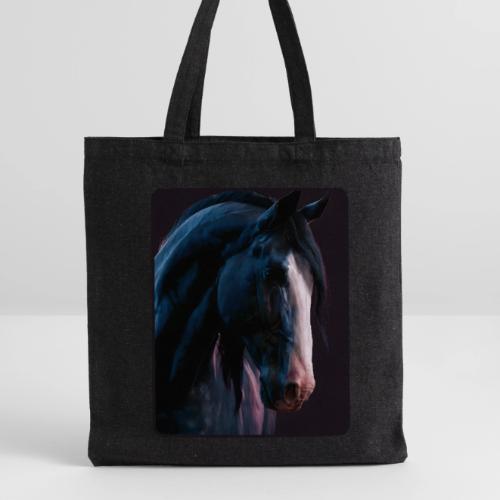 Noble Horse Cinematic Portrait Design - Recycled Tote Bag