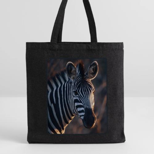 Majestic Zebra Sunset Portrait Design - Recycled Tote Bag