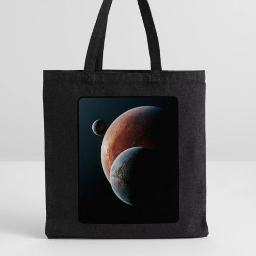 Three Planets Deep Space Design - Recycled Tote Bag