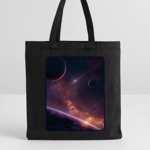 Cosmic Sunset Nebula Space Art - Recycled Tote Bag