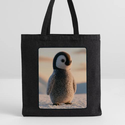 Cute Penguin Chick Sunrise Design - Recycled Tote Bag