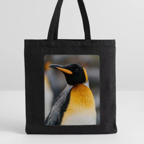 King Penguin Portrait Design - Recycled Tote Bag