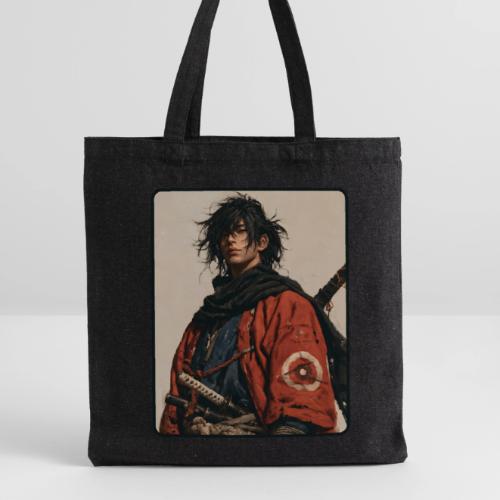 Young Samurai Warrior Portrait - Recycled Tote Bag