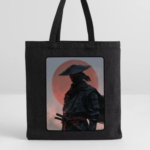 Ninja Warrior Under the Red Sun - Recycled Tote Bag