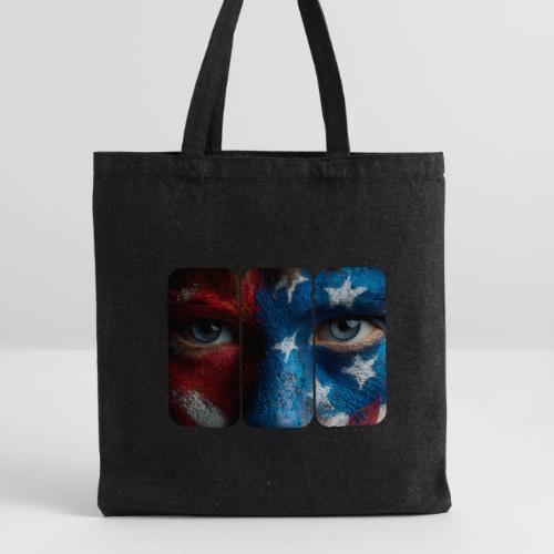 USA: Painted for the Flag - Recycled Tote Bag