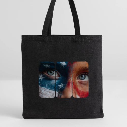 USA: Star-Spangled Glance - Recycled Tote Bag