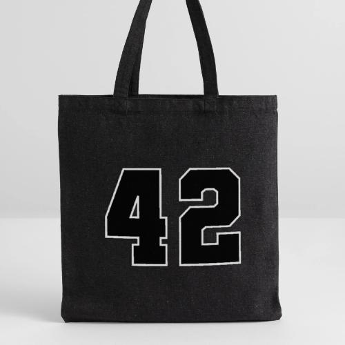Varsity Number 42 Sports Style - Recycled Tote Bag