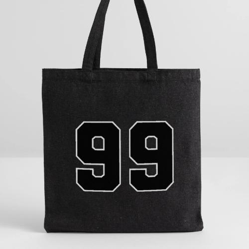 Varsity Number 99 Athletic Font - Recycled Tote Bag