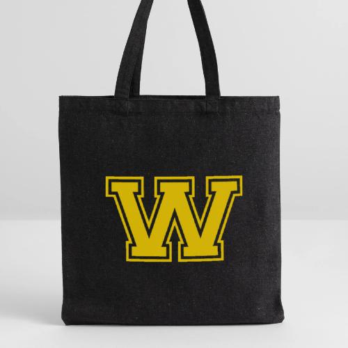 Letter W – Capital Athletic Alphabet Monogram - Recycled Tote Bag