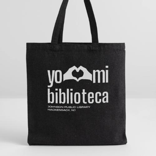 Yo Amo Mi Biblioteca (White) - Recycled Tote Bag