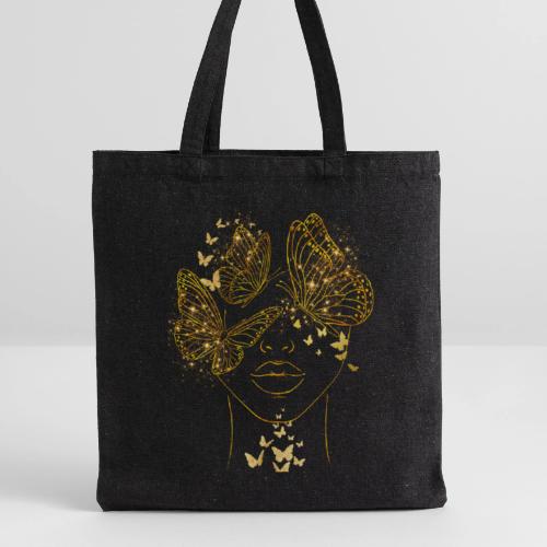Queen Of Butterflies - Goddess Design - Recycled Tote Bag