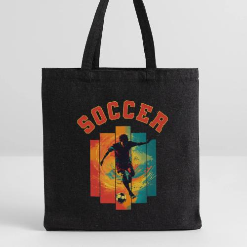 Soccer Heartbeat - Recycled Tote Bag