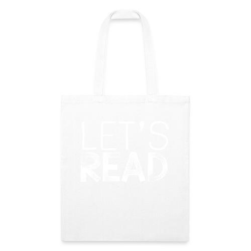 Let's Read Teacher Pillow Classroom Library Pillow - Recycled Tote Bag